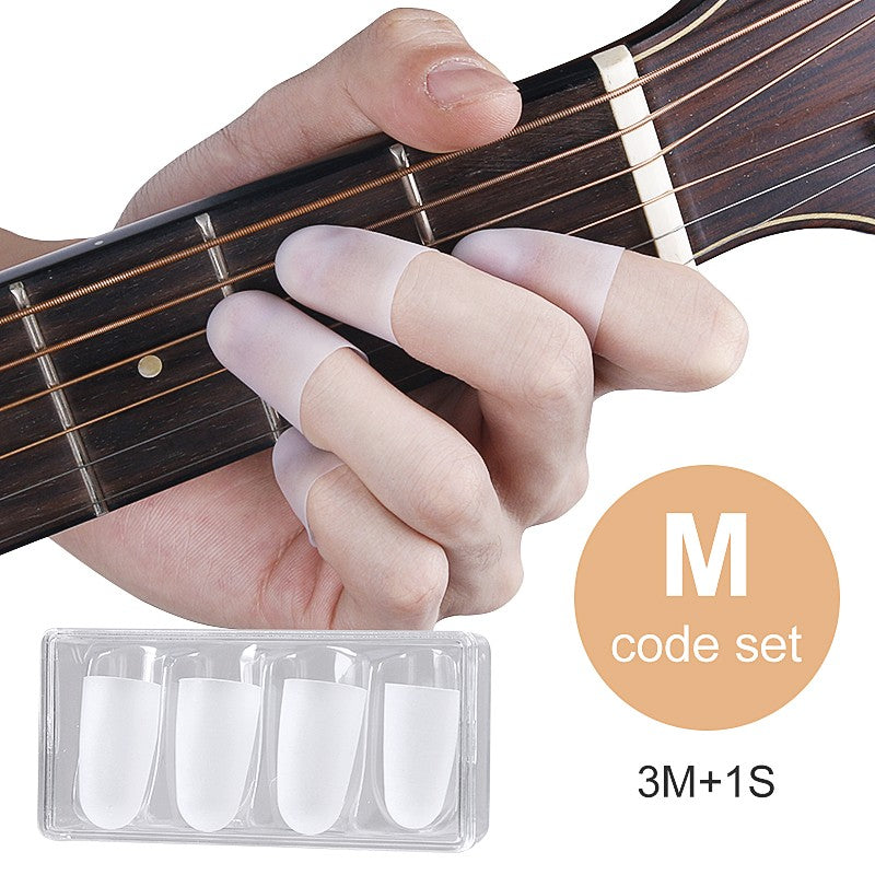 Protetores de ponta de dedo de silicone transparentes, protetores de ponta de de