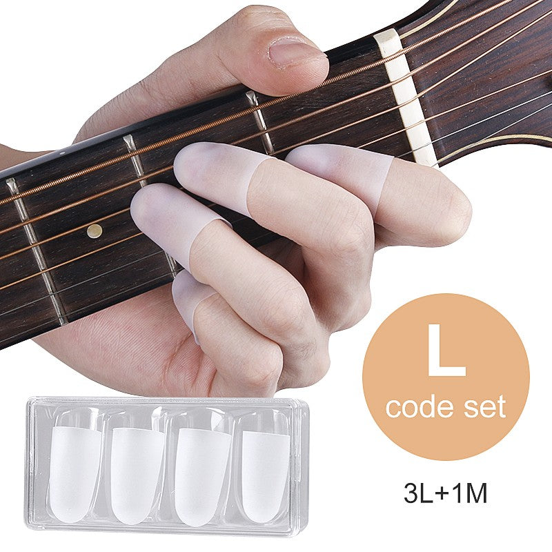 Protetores de ponta de dedo de silicone transparentes, protetores de ponta de de