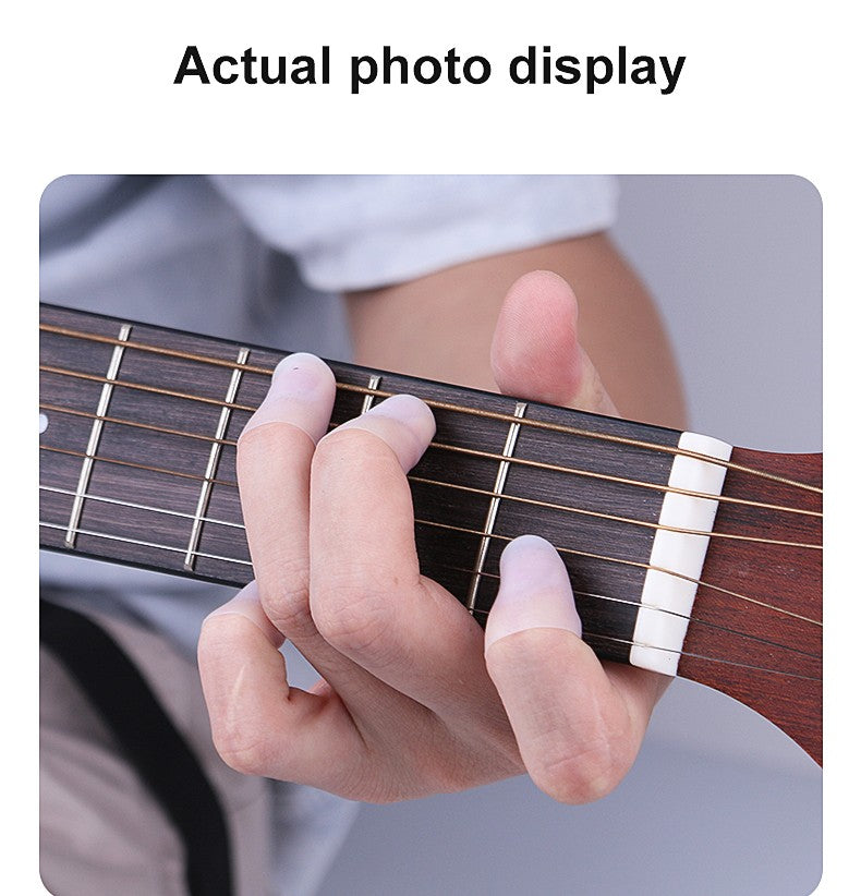 Protetores de ponta de dedo de silicone transparentes, protetores de ponta de de