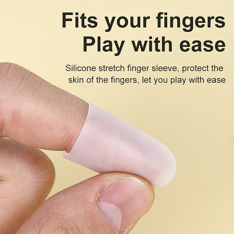 Protetores de ponta de dedo de silicone transparentes, protetores de ponta de de