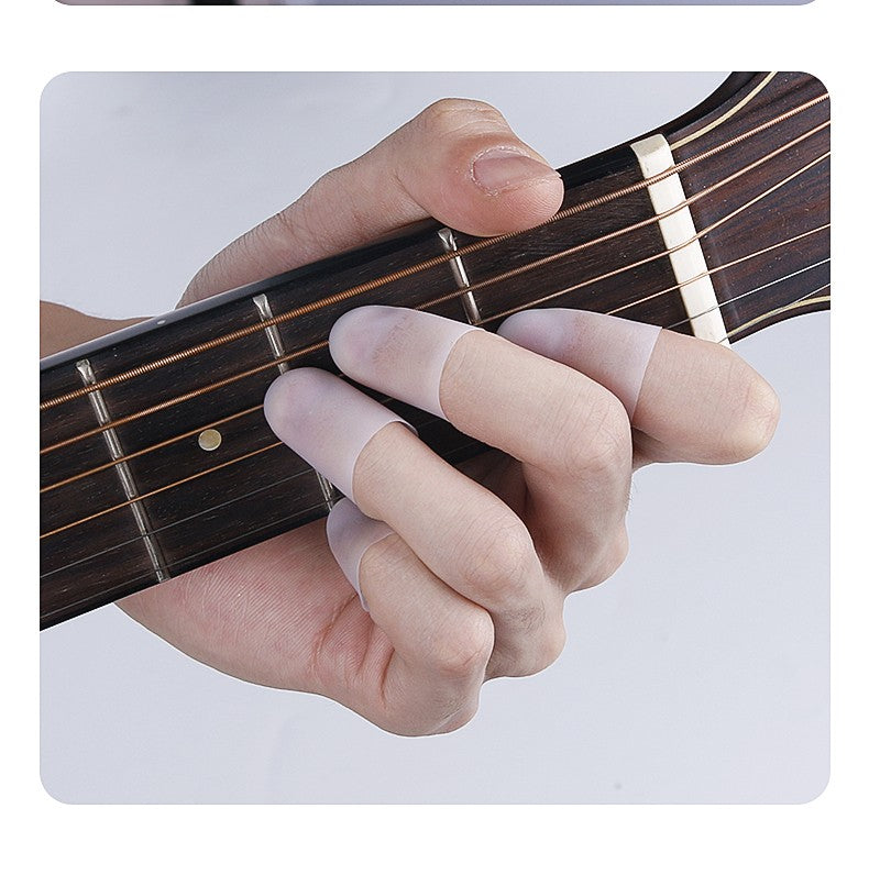 Protetores de ponta de dedo de silicone transparentes, protetores de ponta de de