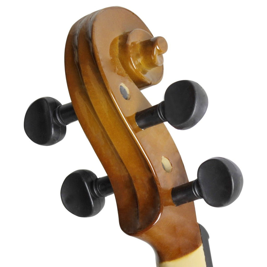 4/4 3/4 1/4 violino acústico de madeira maciça cor natural brilhante violino b