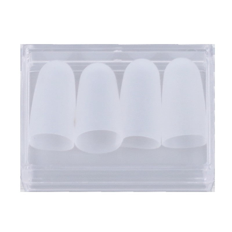 Protetores de ponta de dedo de silicone transparentes, protetores de ponta de de