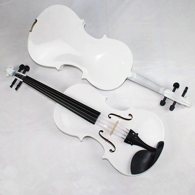Violino 1/4 cor branca, instrumento musical de violino, manual de artesanato, 1