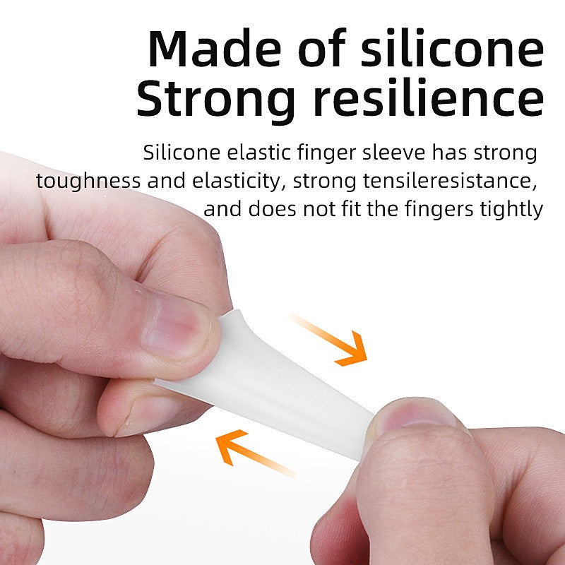 Protetores de ponta de dedo de silicone transparentes, protetores de ponta de de
