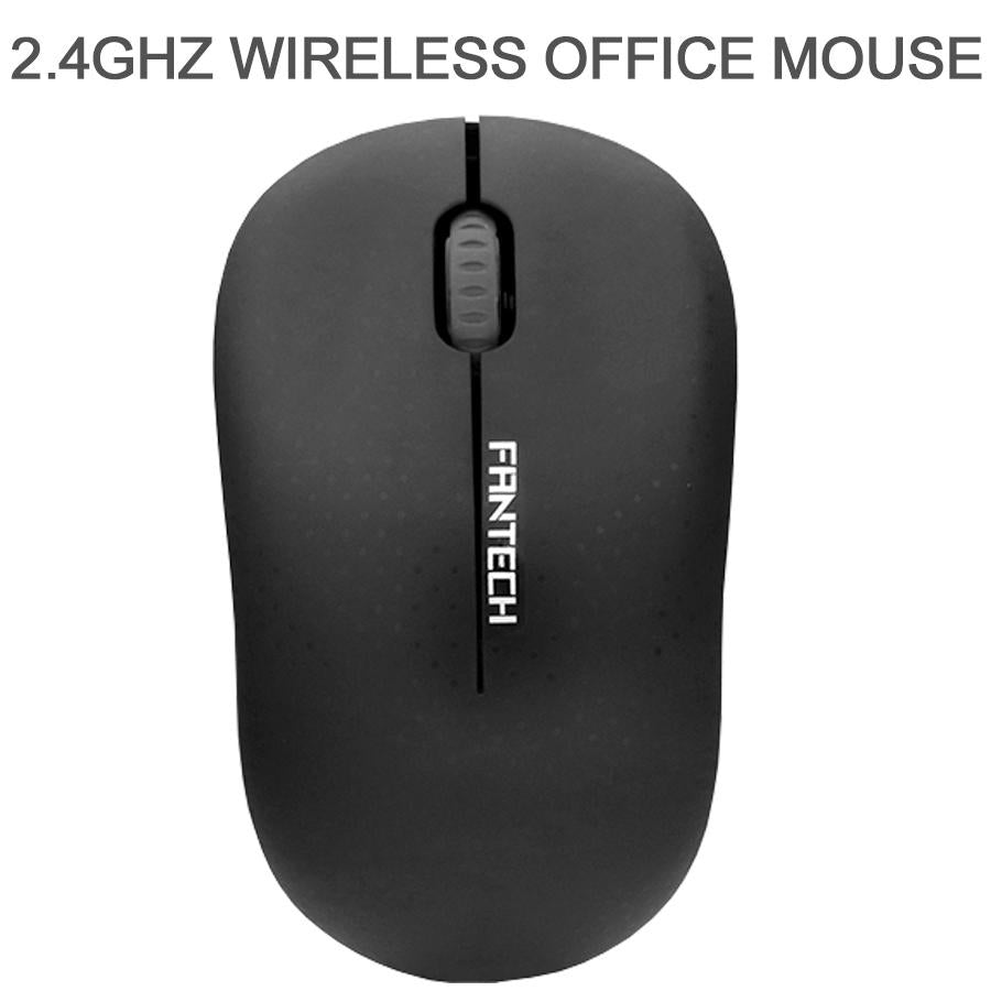 Mouse Sem Fio Fantech Forma Confortável W188 Preto 1200DPI